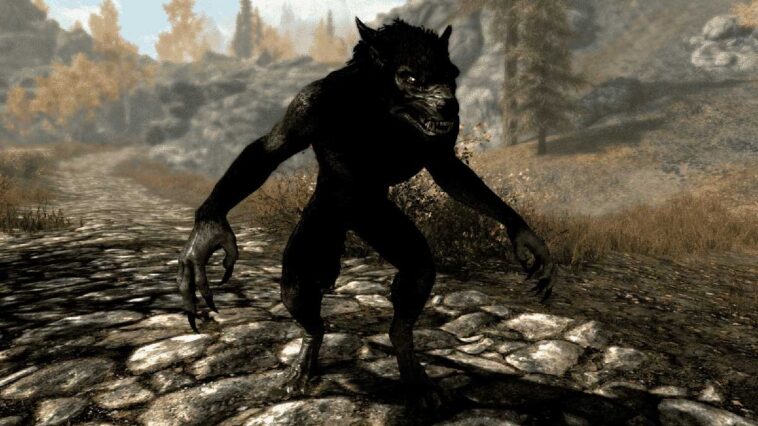 un voleur essaie de voler un loup-garou et n'y parvient pas