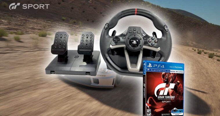 Conduisez comme un pro avec ce volant et ces pédales de course.