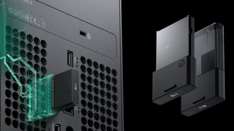 Stock disponible de las tres tarjetas SSD de Seagate para Xbox Series