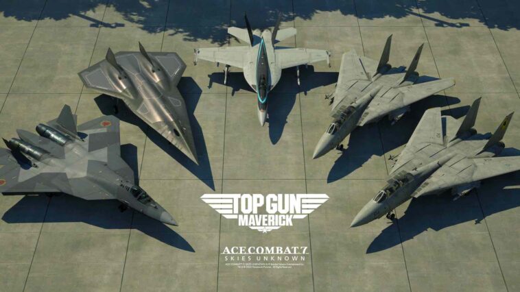 Top Gun: Maverick despega en Ace Combat 7