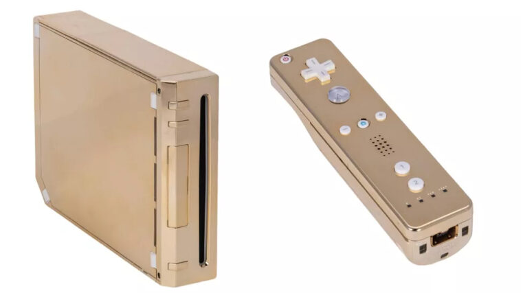 golden nintendo wii