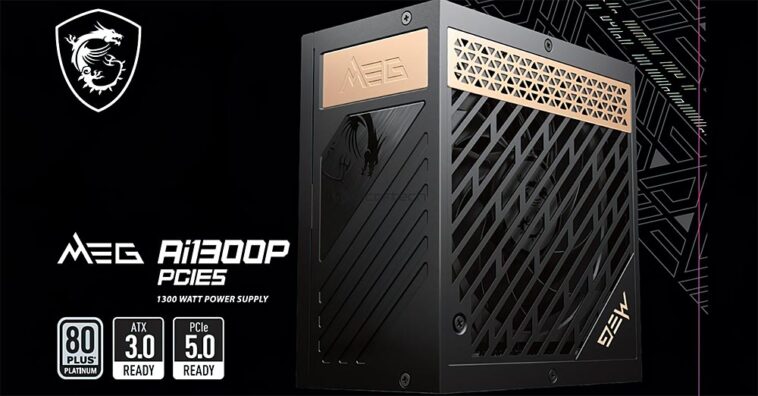 MSI prépare ses nouvelles sources MEG compatibles ATX 3.0 et PCIe 5.0