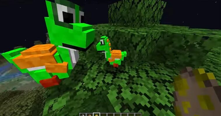 Un joueur transforme les monstres de Minecraft en personnages de Mario