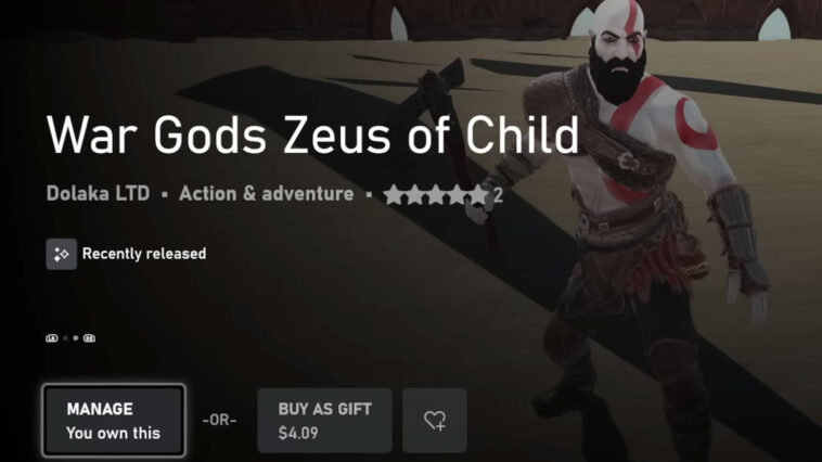 ¿Kratos luchando contra monstruos de Resident Evil en una arena?, así es el clon que se ha colado en la Xbox Store