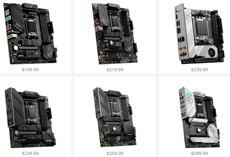 La carte mère MSI B650 la moins chère commence à 200 $