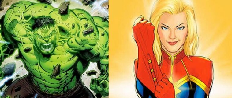 Marvel oppose Hulk à Captain Marvel pour savoir qui est le super-héros le plus fort de l'UCM.