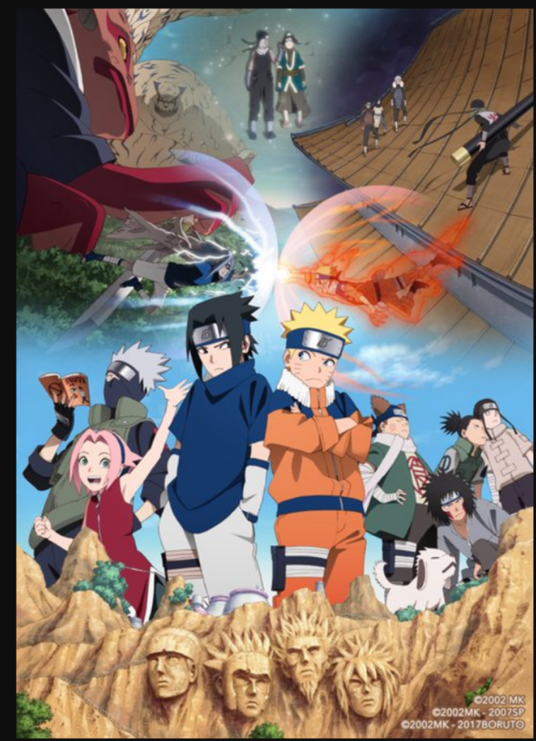 Naruto célèbre son anniversaire avec une série d'illustrations officielles retraçant l'histoire complète.