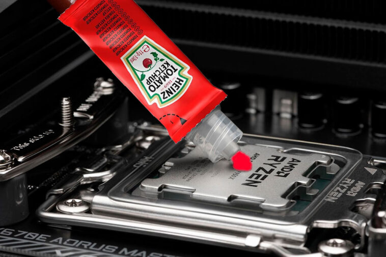 Le ketchup est meilleur que le dentifrice pour refroidir votre CPU ou GPU