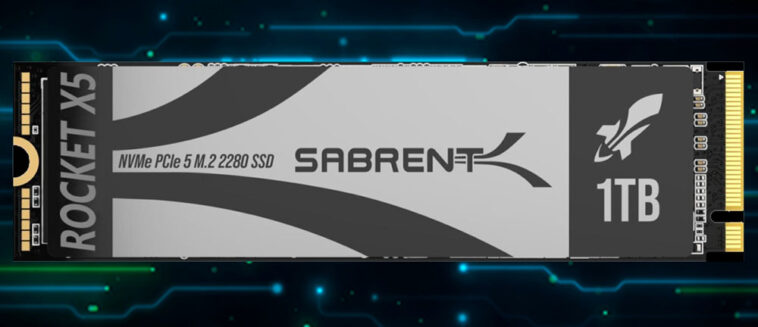 Sabrent Rocket X5 PCIe 5.0 SSD atteint une vitesse de 12 398 Mo/s