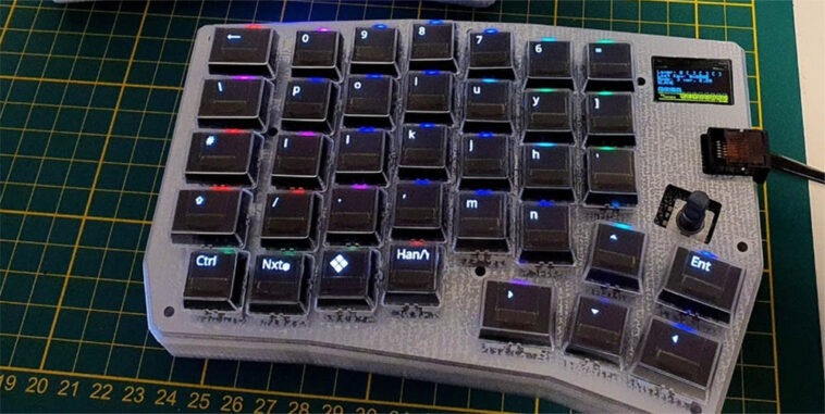 PolyKybd, le clavier mécanique dont les touches sont dotées d'un écran OLED
