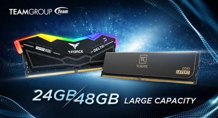 TEAMGROUP lance ses mémoires T-FORCE et T-CREATE 24 et 48 Go