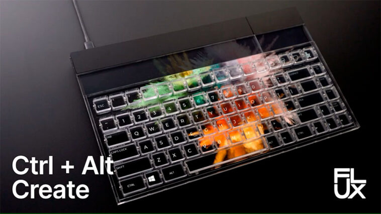 clavier construit autour d'un écran IPS de 14 pouces