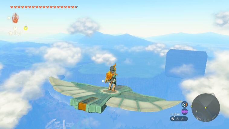 Legend of Zelda: Tears of the Kingdom - Glissez dans le ciel à l'infini avec cette astuce de l'appareil Zonai