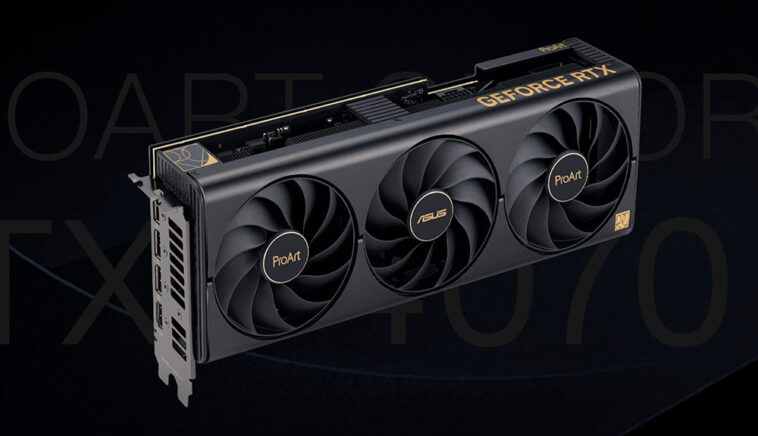 ASUS lance sa ProArt GeForce RTX 4070 Ti axée sur un usage professionnel