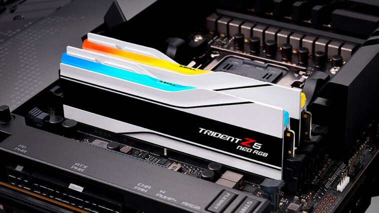 Mémoire Trident Z5 Neo RGB à 6 400 MHz pour AMD