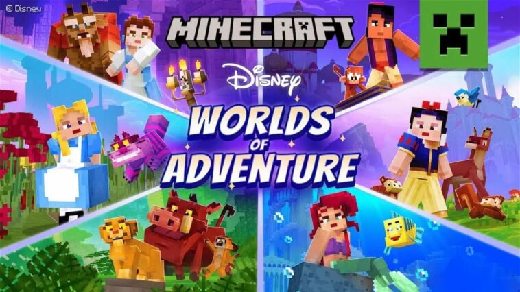Minecraft annonce une nouvelle collaboration avec Disney : personnages, décors et plus encore