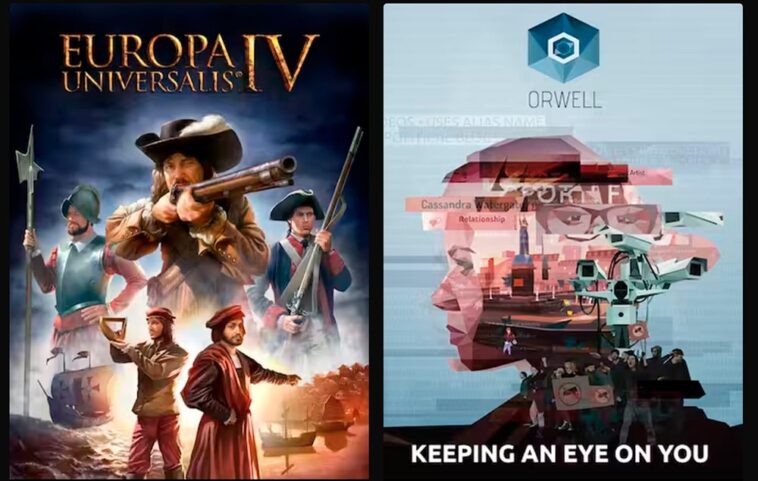 Europa Universalis IV y Orwell Keeping and Eye on You gratis en Epic Games