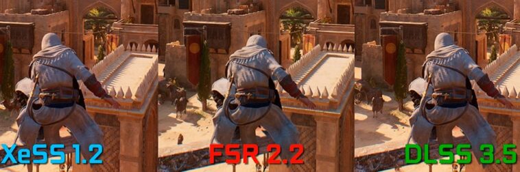 Assassin's Creed Mirage Intel XeSS contre AMD FSR contre NVIDIA DLSS