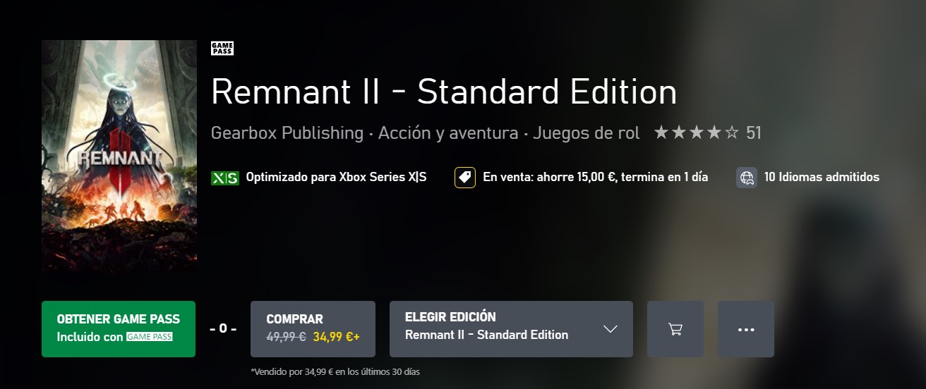 reste ii sur Xbox Game Pass 2023
