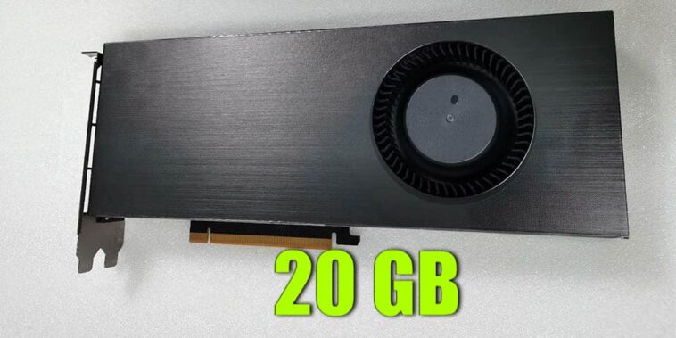 RTX 3080 20 Go et RX 580 16 Go