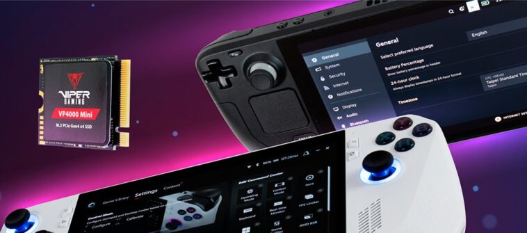 SSD conçu pour les consoles portables