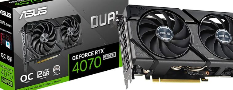 ASUS RTX 4070 SUPER DUAL divulgué en images