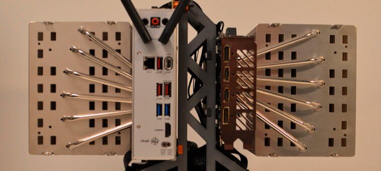 Mini-PC passif avec un Ryzen 7 7700X et une GeForce RTX 4060
