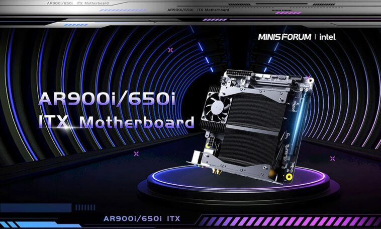 Plaque de base Mini-ITX avec un Core i9-13900HX