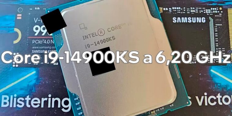 Core i9-14900KS devant la caméra : atteint 6,20 GHz