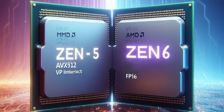 Zen 5 et Zen 6 auront AVX512-VP2INTERSECT et AVX512-FP16
