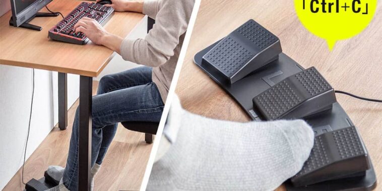 Pédales USB pour taper avec vos pieds