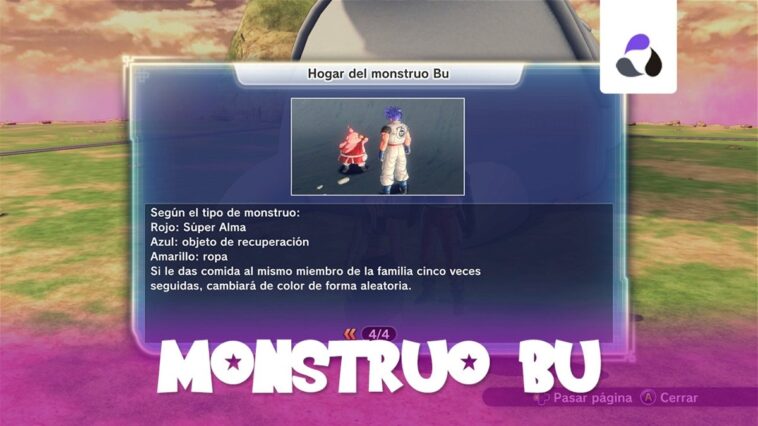 Quêtes et récompenses de Bu Monster dans Dragon Ball Xenoverse 2