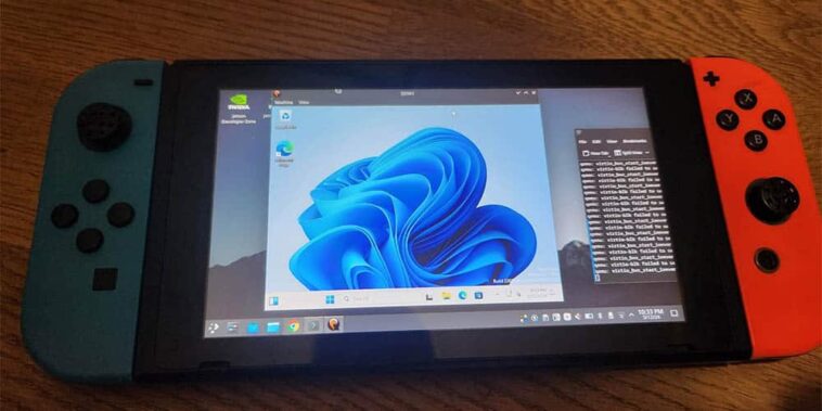 Une Nintendo Switch est piratée pour exécuter Windows 11 sur Arm
