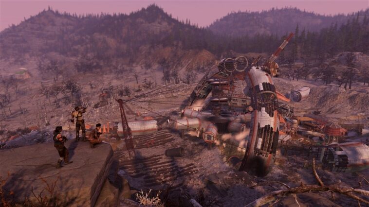 Ce joueur de Fallout 76 obtient une vue imprenable sur une explosion nucléaire tout en explorant