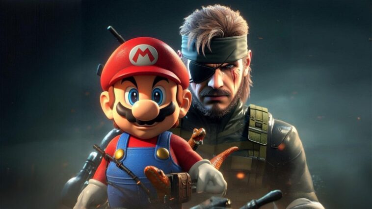 Les Serpents Jumeaux apparaissent Mario et Yoshi comme œuf de Pâques