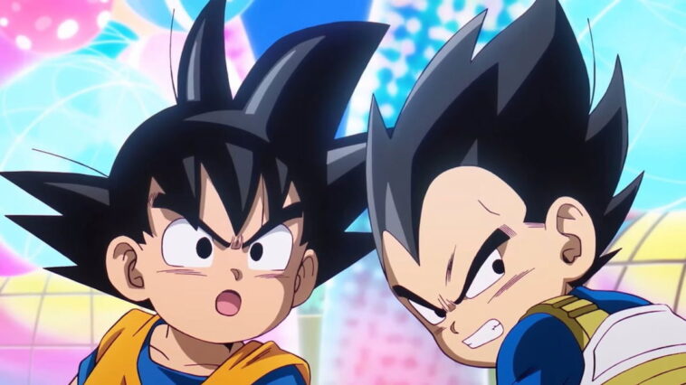 Dragon Ball Daima montre Goku et Vegeta sous leurs différentes formes
