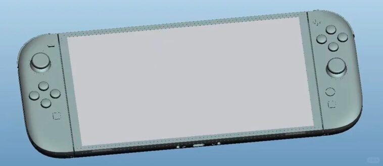 Dise&ntilde;o render frontal Nintendo Switch 2