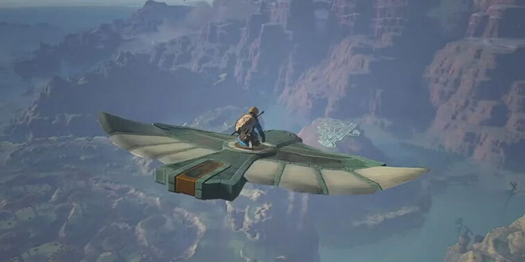 Le joueur de Zelda Tears of the Kingdom crée un avion capable d'éteindre les incendies