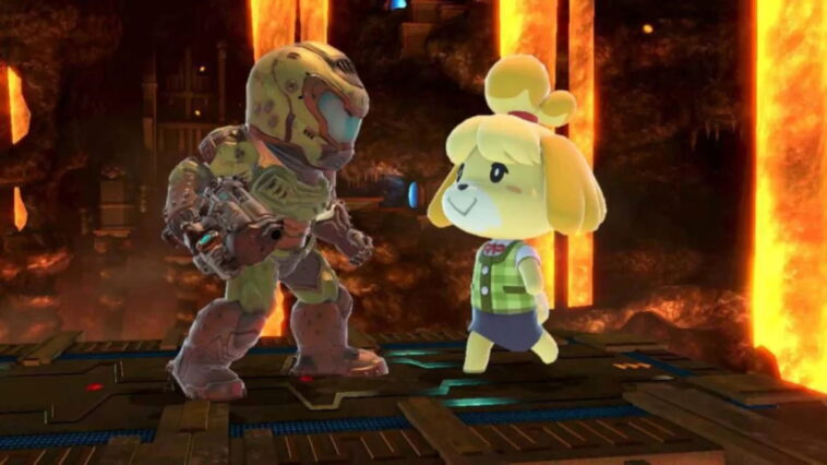 Cette incroyable animation réunit Doomguy et Canela d'Animal Crossing