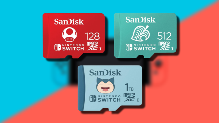 Les meilleures cartes mémoire officielles pour Nintendo Switch d'Amazon