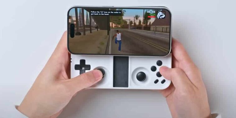 manette pour smartphones au design PSP Go