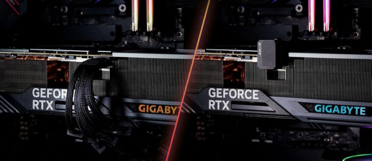 Le connecteur d'alimentation 16-pin arrive avec le dissipateur