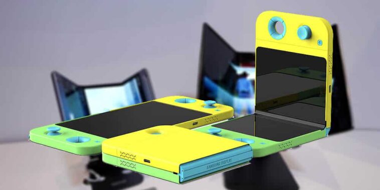 Samsung Flex G, Flip asymétrique et jeu Flex: dispositifs de pliage