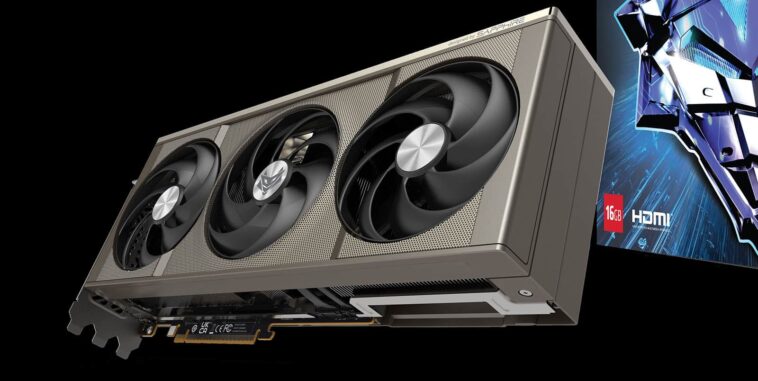 Sapphire RX 9070 XT Nitro + recoure le connecteur à 16 broches