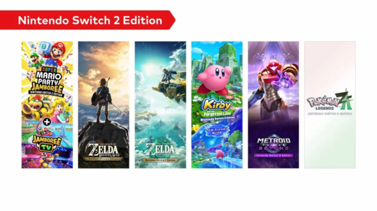 A révélé le prix des jeux qui auront Nintendo Switch 2 Edition
