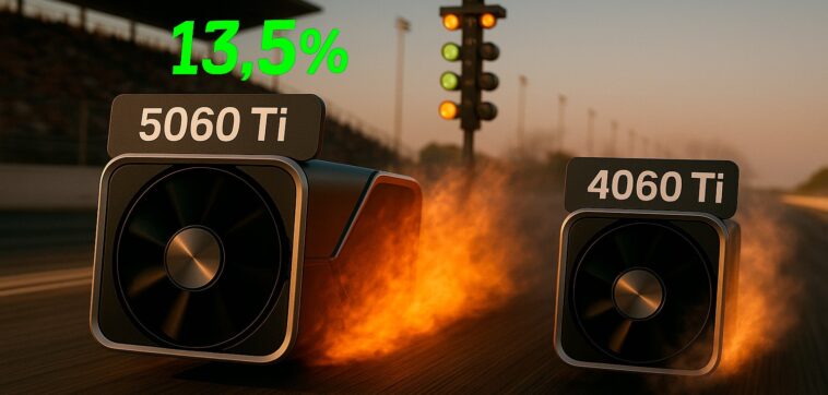 Rendamiton de la Geforce RTX 5060 de VS RTX 4060 du