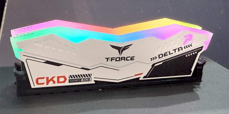 SSD et RAM du groupe d'équipe T-Force dans le Computex 2025