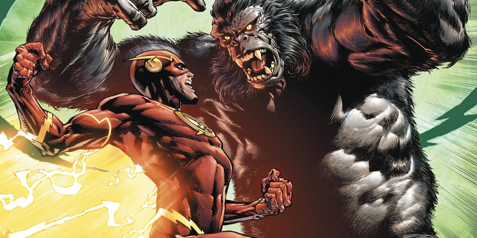 Flash vs gorilla grrodd