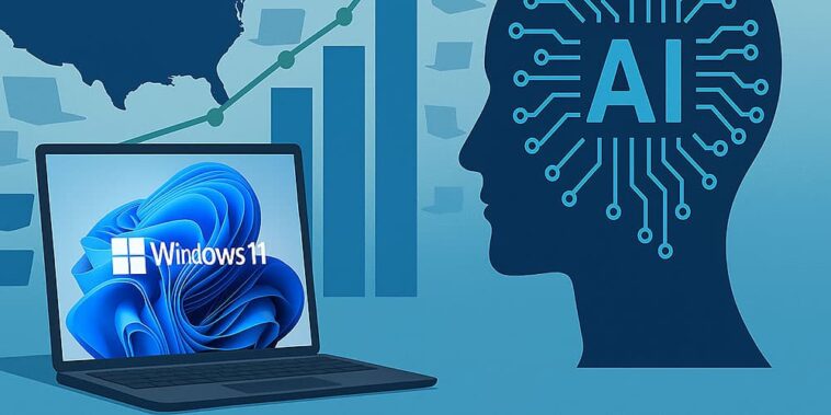 L'étape vers Windows 11 et l'IA affectent le marché des PC aux États-Unis