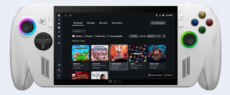 Rog Xbox Ally X déçoit déjà en termes de performances